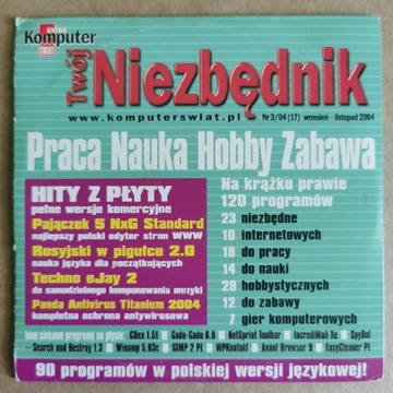 Komputer Świat Twój Niezbędnik 2004 3 CD