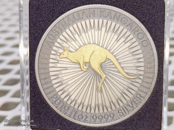 2019 Srebrna moneta Australia Kangur Antigue Gold