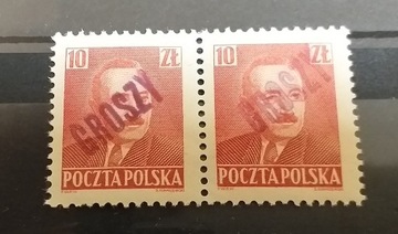 1950 Polska Fi 520** Bierut  nadruk groszy.