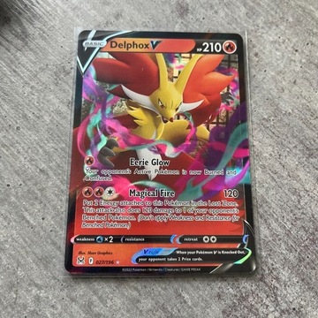 Karta Pokemon Delphox V 027 LOR