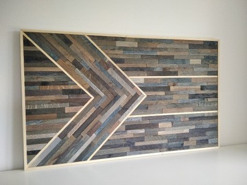 Obraz mozaika panel z drewna 89x54cm 200 elementów