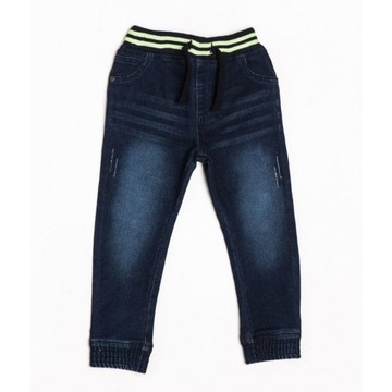 Spodnie jeansowe na gumce dla chłopca r. 122/128