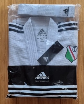 Judoga Adidas 130cm 350g J350 - biała - sama góra