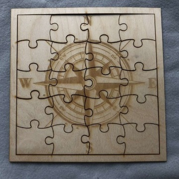 Drewniane puzzle 