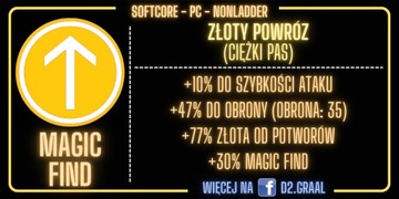 DIABLO 2: pas Złoty Powróz 30% MF (NLD, PC)
