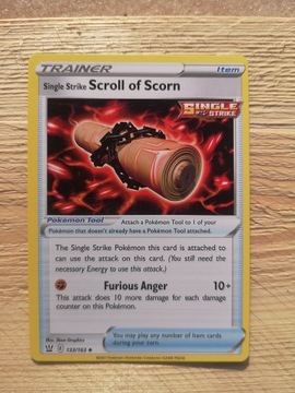 Karty pokemon Trener Scroll of Scorn 133/163