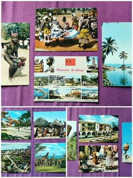 Pocztówki z Konga, widokówki Kongo