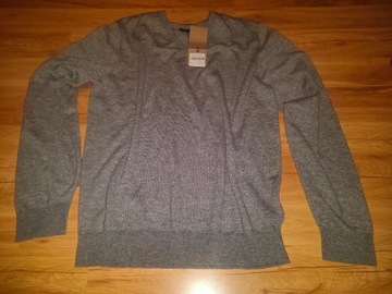 Swetr WEŁNIANY Wool blend V-neck 