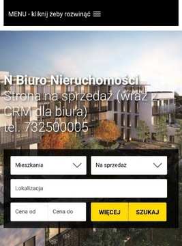 Domena/strona dla biura nieruchomości (nbiuro.pl)