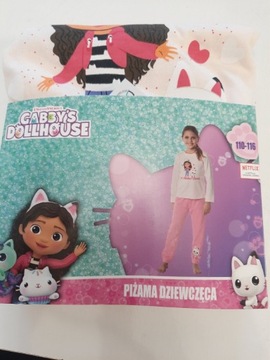 Piżama dziecięca gabbys dolhouse rozmiar 110/116