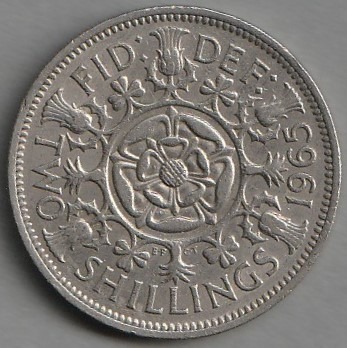 Wielka Brytania 2 shilling 1965 - Elżbieta II