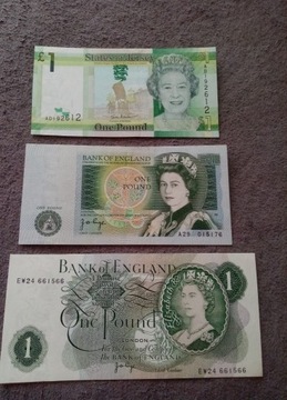 Zestaw banknotów - Elżbieta II - UNC 