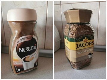 Kawa rozpuszczalna Nescafe i Jacobs