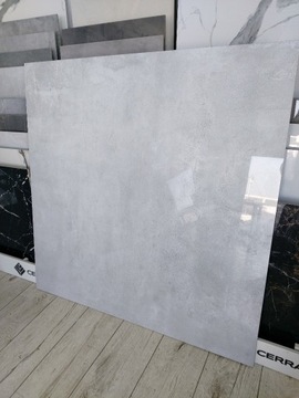 Płytki polerowane 120x120 beton Softcement white