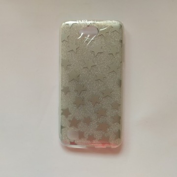 Etui gwiazdki srebrny brokat glitter LG X Power 2