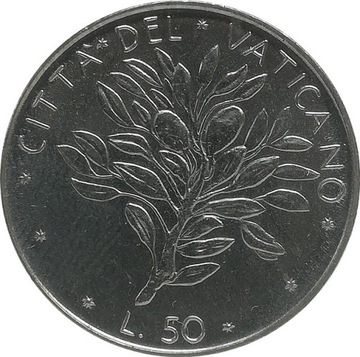 Watykan 50 lire 1970, KM#121