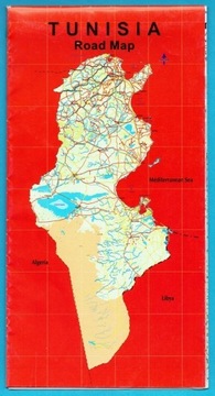 TUNEZJA mapa samochodowa