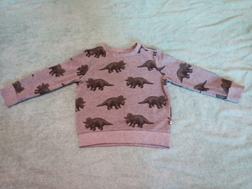 Bluza szara w dinozaury zielone rozm. 98