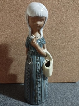 Figurka dziewczynka ceramika Szwecja 