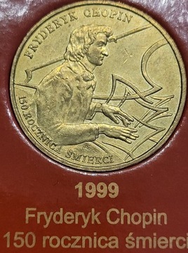2zł,1999r,Fryderyk Chopin Szopen, kapsel (485)