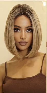 Peruka blond bob jak naturalne 