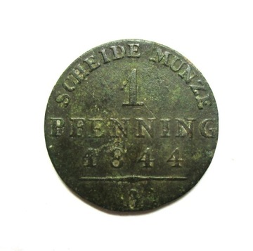 1 Pfennig 1844 r. Prusy