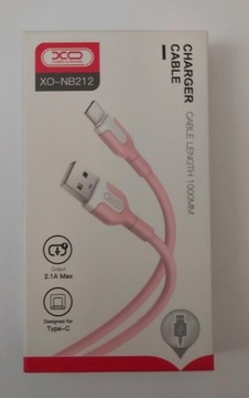 Kabel USB-C różowy XO-NB212 (1m)