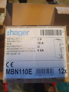 Wylacznik instalacyjny B10 Hager 