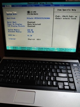Laptop Toshiba Satellite M70-192