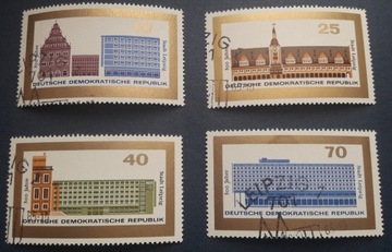 Znaczki NDR DDR 1965 kasowane z klejem