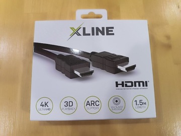 NOWY kabel HDMI 4K 3D 1,5m XLine