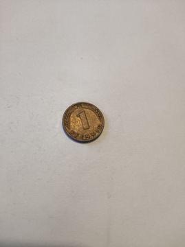 1 Pfennig Fennigów 1950 Seria F