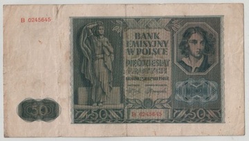 50 zł 1941 , seria B