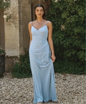 błękitna sukienka na wesele Infinite rozmiar 42
