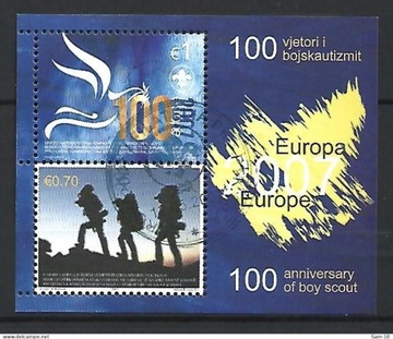 EUROPA CEPT 2007 - (Kosowo), skauting, kasowany