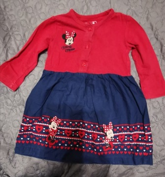 Sukienka Mini Mouse Disney 6-9mies