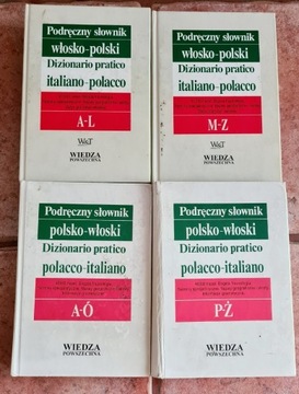 Używany słownik polsko-włoski i włosko-polski 4 t.