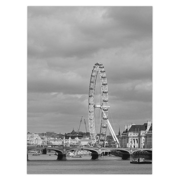 Plakat - Widok na London Eye - 40x50 cm