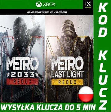 METRO REDUX BUNDLE LAST LIGHT+2033 PL XBOX X/S KEY