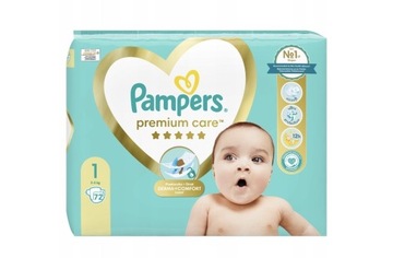 Pieluchy Pampers Premium Care r.1 72szt