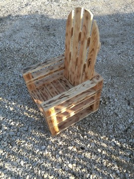 Fotel ogrodowy drewniany 