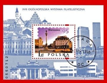 Polska 1995 kasowany blok numer katalogowy Fi 157