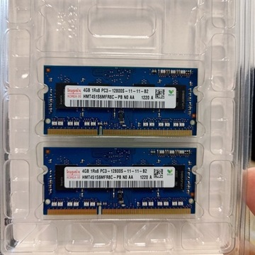 Pamięć 2 x 4GB RAM PC3-12800S do Macbook 