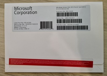 Microsoft Windows Server CAL 2012 Device 