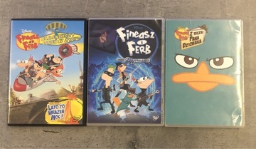 Fineasz i Ferb - zestaw 3 DVD stan idealny
