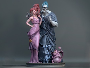 Figurka druk 3D żywica " Diorama Hades "- 120 mm