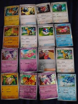 16 kart prawdziwych pokemon z seri Scarlet&Violet