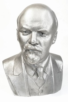 Popiersie W. LENIN ZSRR odlew aluminiowy UNIKAT