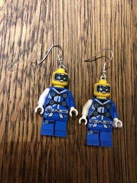 Lego kolczyki ninjago Jay