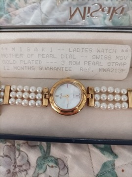 zegarek z perłami